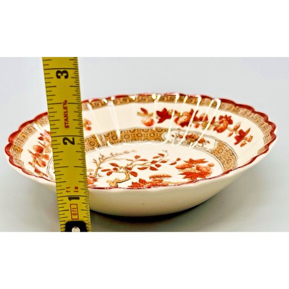 Copeland Spode India Indian Tree Rust Fruit Sauce Bowl 5.25 inch Lot of 2 - Picture 7 of 7